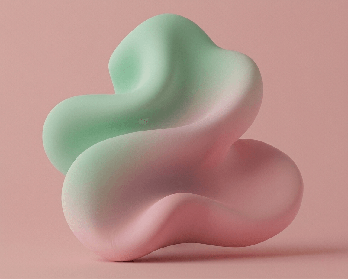 Soft-serve swirl 3D sculpture